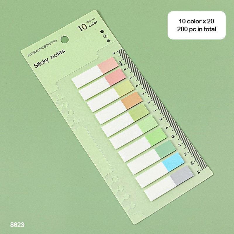 MG Traders Sticky Notes 8623 Sticky Notes 10 Color 11X44Mm Morandi  (Pack of 4)