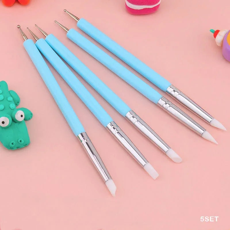 MG Traders Tools 5Pc Silicon And Embossing Tool (5Set)