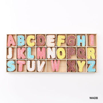 MG Traders Toys & Kits Wooden Alphabet Donut Big