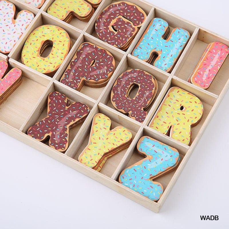 MG Traders Toys & Kits Wooden Alphabet Donut Big