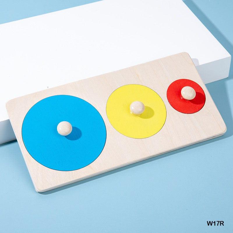 MG Traders Toys & Kits Wt 17X7Cm 3 Round Puzzle Board (W17R)