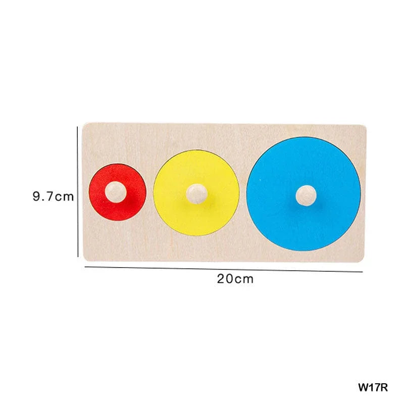 MG Traders Toys & Kits Wt 17X7Cm 3 Round Puzzle Board (W17R)