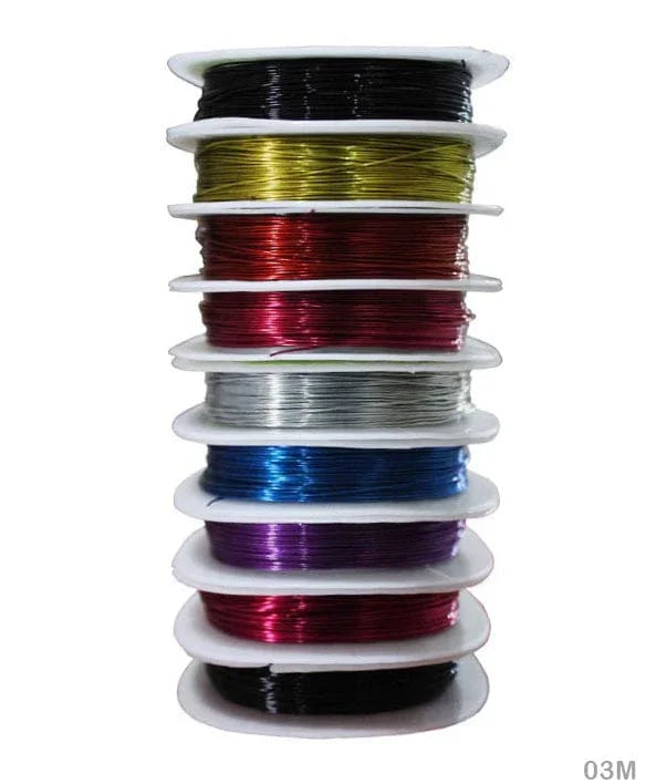 MG Traders Wire Wire 0.3Mm Multi (10 Roll) (03M)