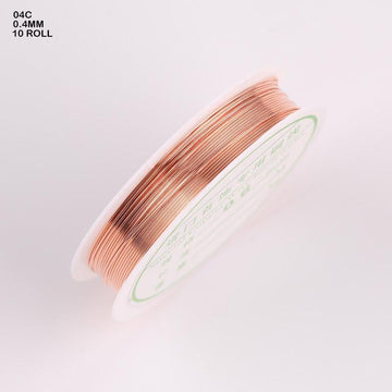 MG Traders Wire Wire 0.4 Copper (10 Roll) (04C)