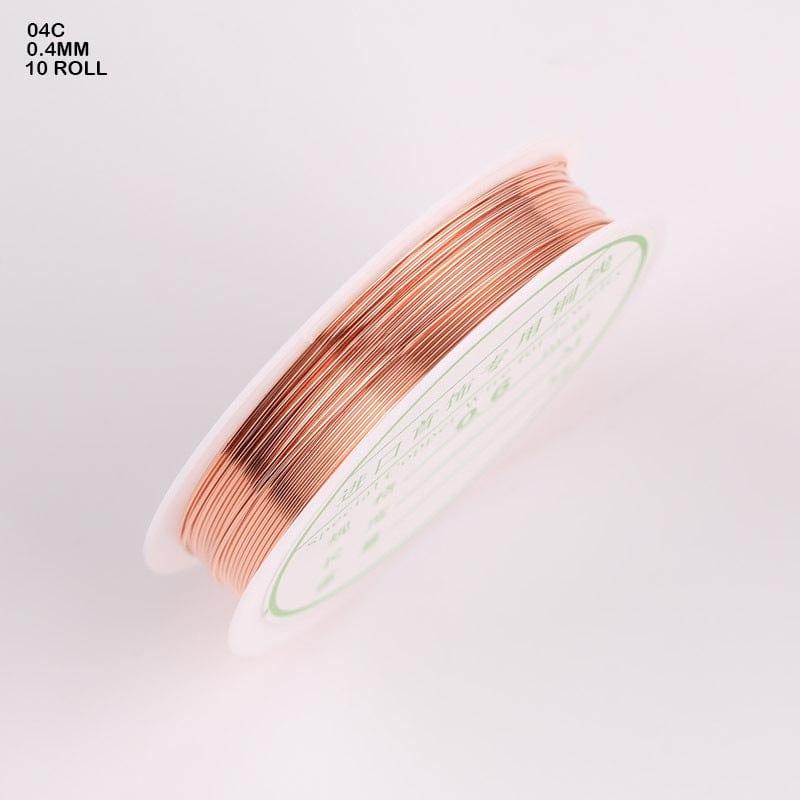 MG Traders Wire Wire 0.4 Copper (10 Roll) (04C)