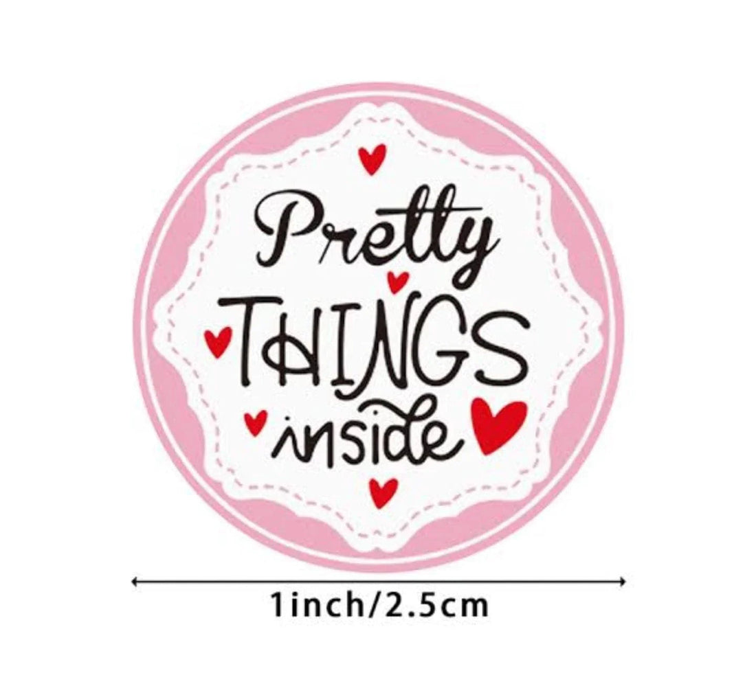 Puneet Gifts Thank you Sticker Tapes (JUMBO ROLL) Thank you labels for your small business (500 Labels) 1inch