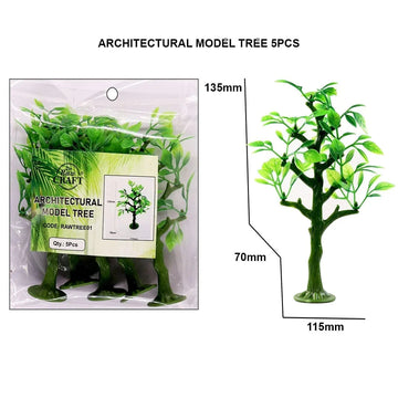 Ravrai Craft - Mumbai Branch Architecture miniature products Architectural Model Tree 5Pcs