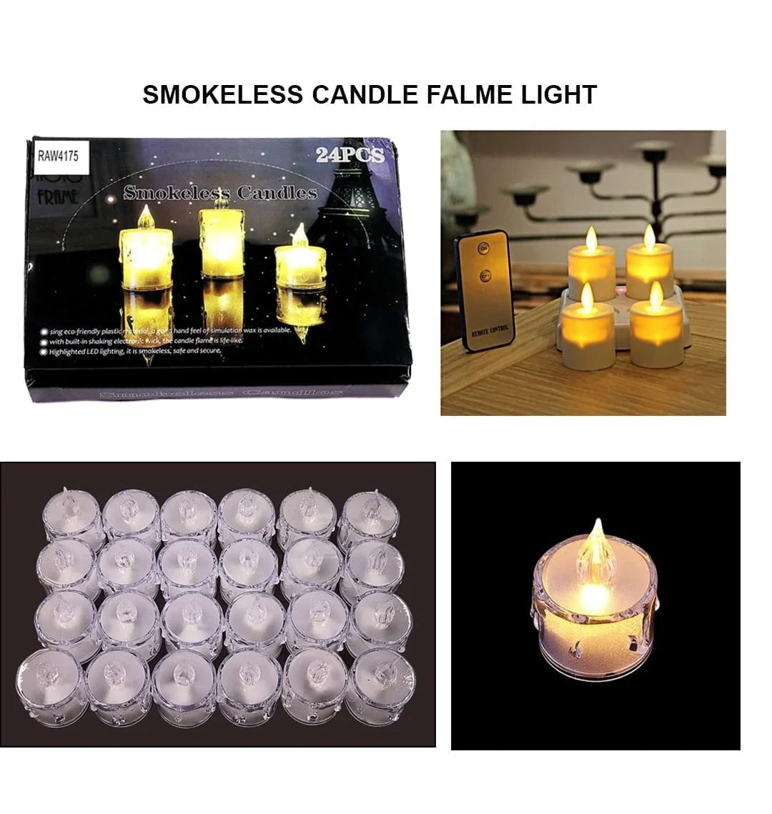 Ravrai Craft - Mumbai Branch candles Eco-Friendly Smokeless Candle with Simulation Wax - Realistic Hand Feel