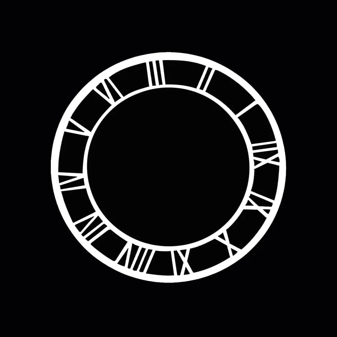 Ravrai Craft - Mumbai Branch clock accessories Acrylic Clock Cutout 4Inch White Roman