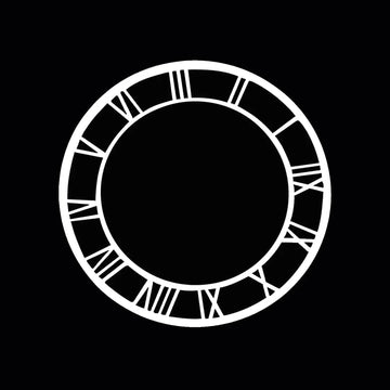 Ravrai Craft - Mumbai Branch clock accessories Acrylic Clock Cutout 4Inch White Roman