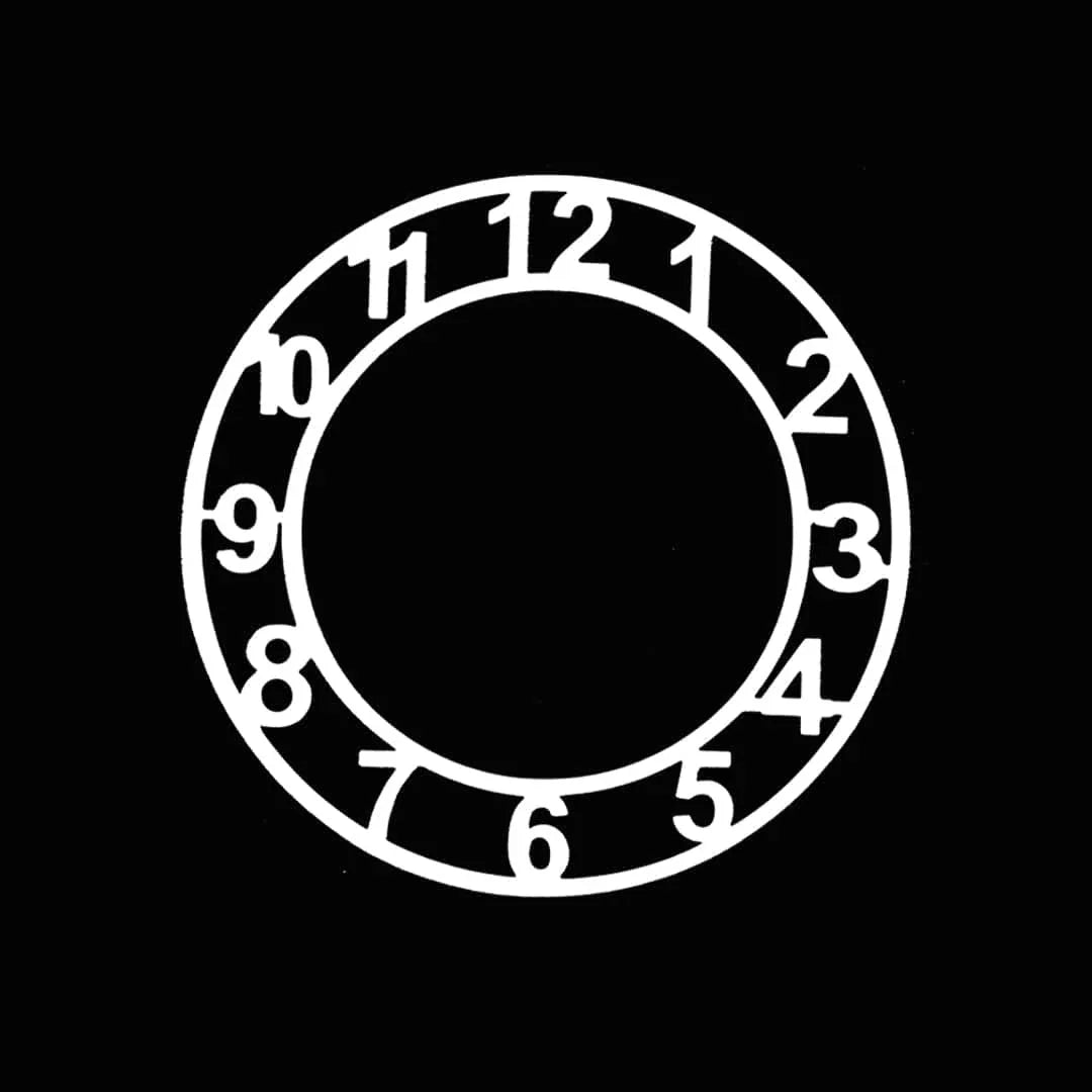 Ravrai Craft - Mumbai Branch clock accessories Acrylic cutout 8Inch white number clock