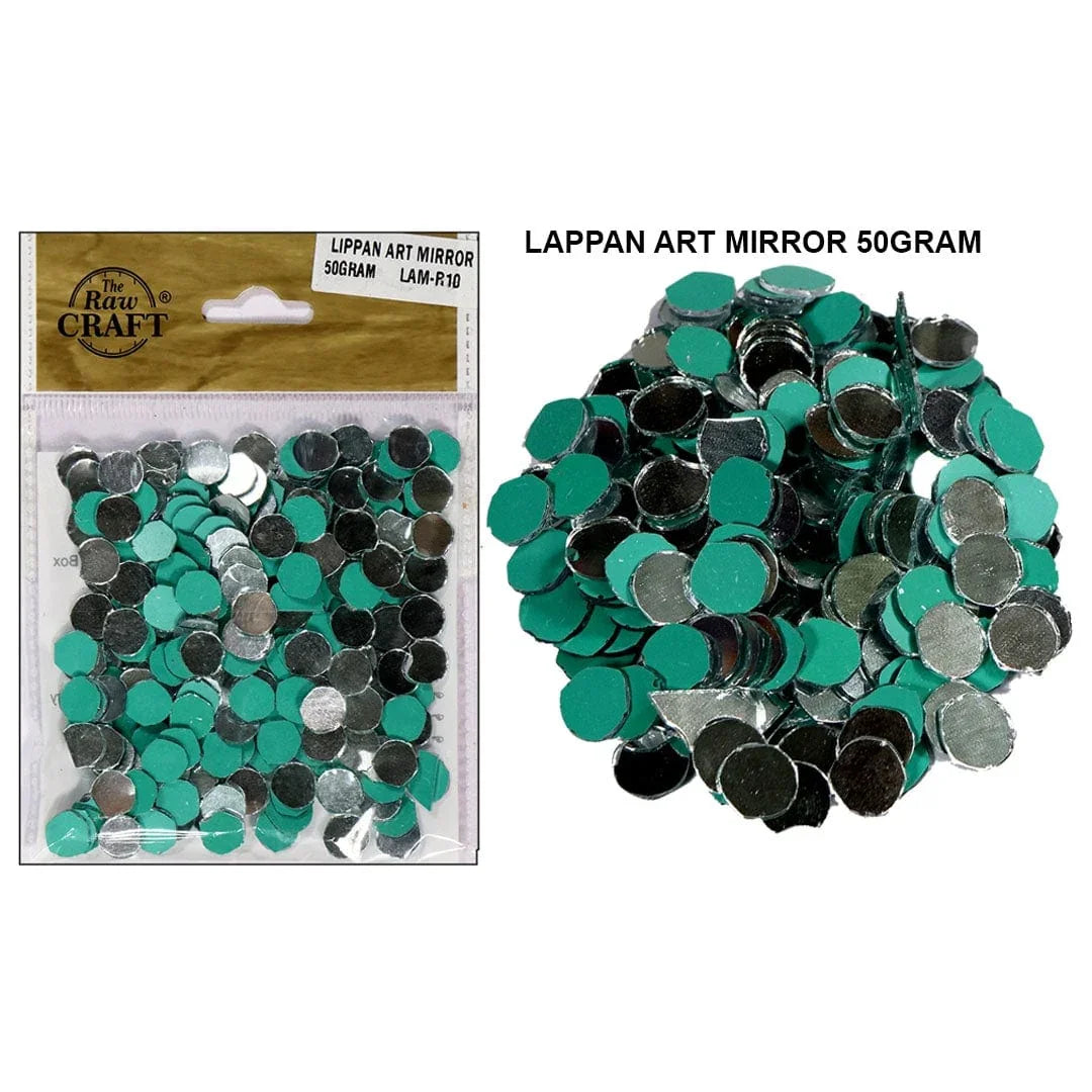 Ravrai Craft - Mumbai Branch Craft Accessories Lippan Art Mirror 50Gram