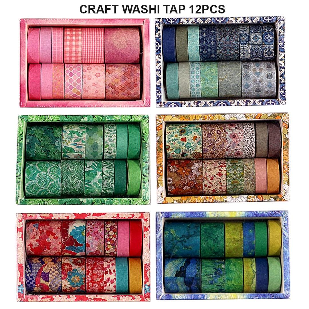 Ravrai Craft - Mumbai Branch Craft Washi Tapes WASHI TAP 12PCS