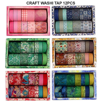 Ravrai Craft - Mumbai Branch Craft Washi Tapes WASHI TAP 12PCS