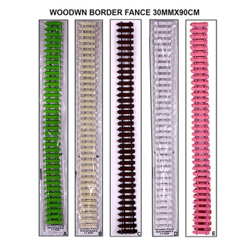 Ravrai Craft - Mumbai Branch Craft Wooden Fence Border | 30mm*90cm