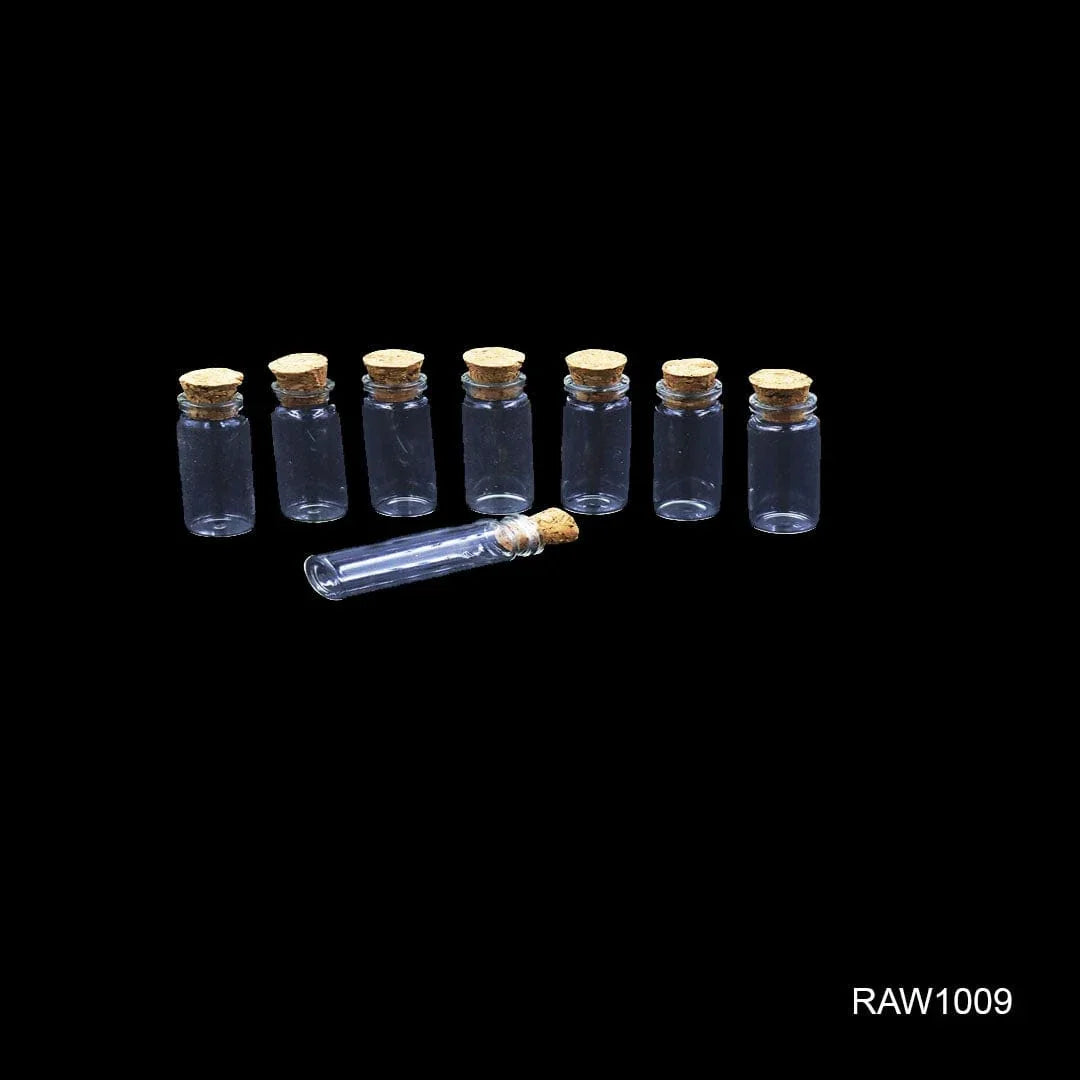 Ravrai Craft - Mumbai Branch Decoration Supplies Diy Glass Message Bottle 8Pcs