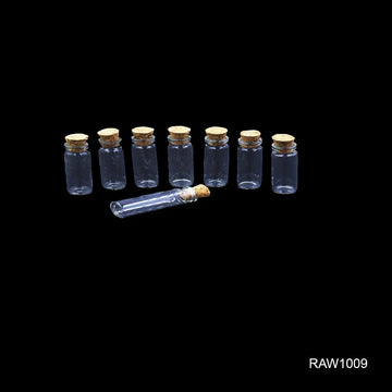 Ravrai Craft - Mumbai Branch Decoration Supplies Diy Glass Message Bottle 8Pcs