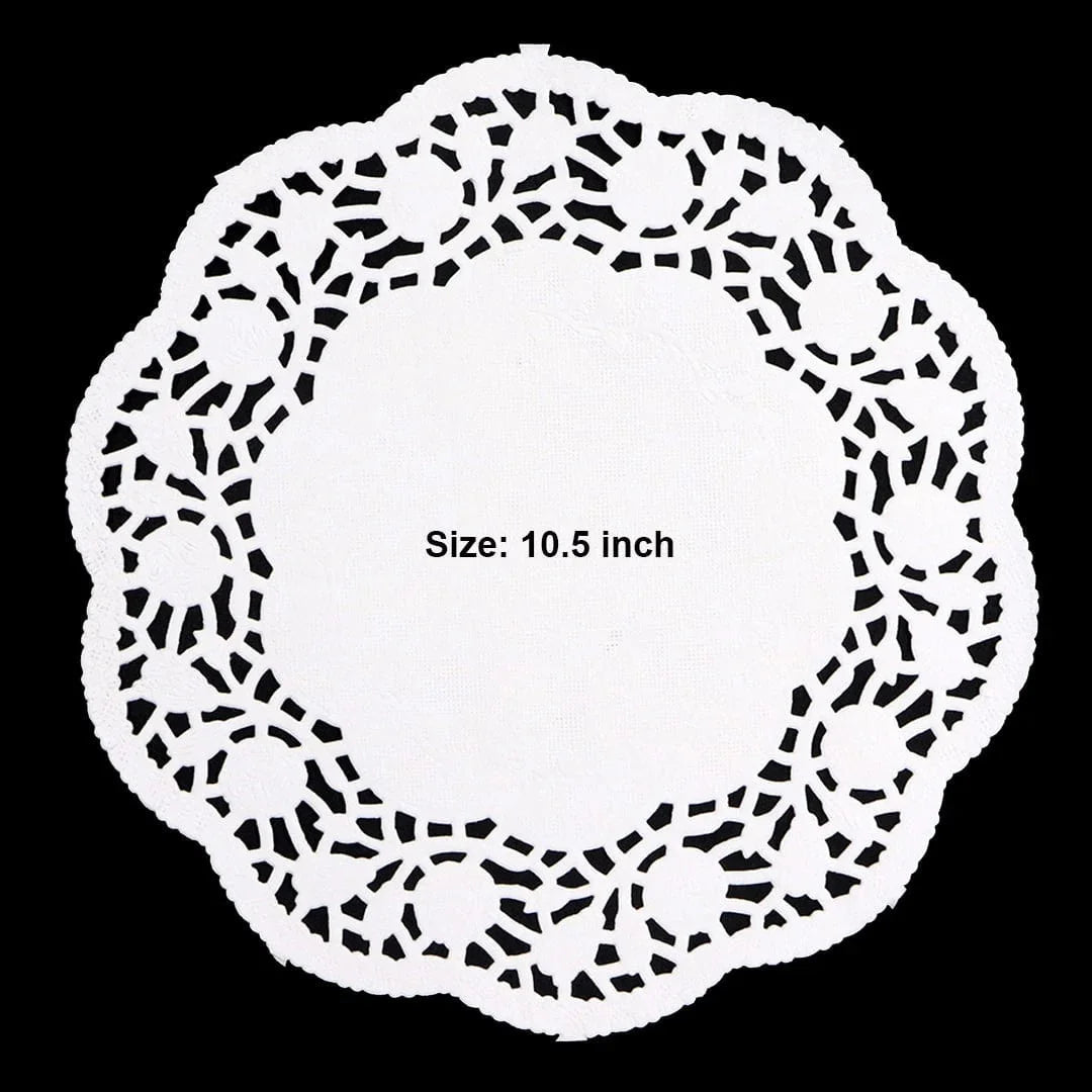 Ravrai Craft - Mumbai Branch Doilies Doilies Paper White 10.5inch 100pcs