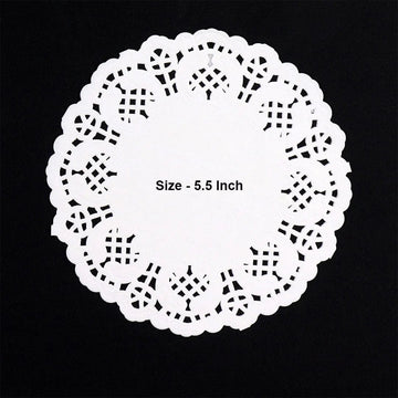 Ravrai Craft - Mumbai Branch Doilies Dollies Paper White 5.5 inch 100pcs