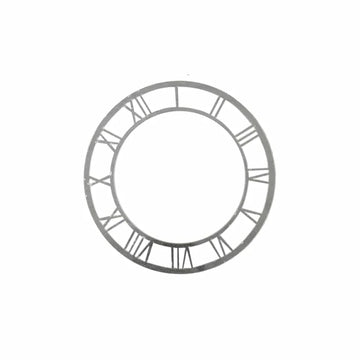 Ravrai Craft - Mumbai Branch Make your own Clock Acrylic Cutout Roman Clock 6Inch Silver