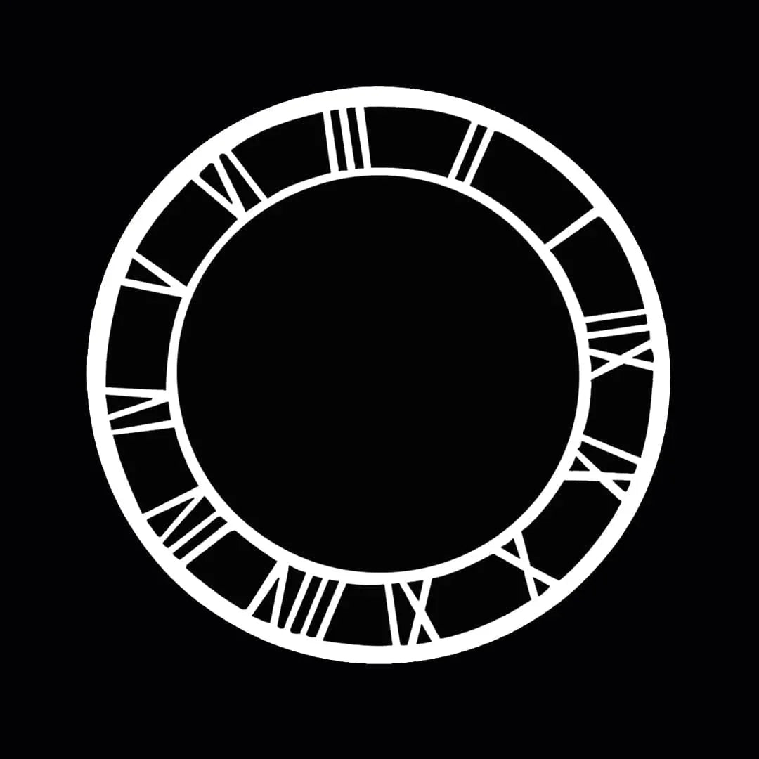 Ravrai Craft - Mumbai Branch Make your own Clock Acrylic Cutout Roman Clock 6Inch White