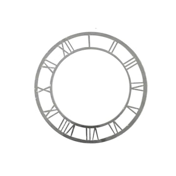Ravrai Craft - Mumbai Branch Make your own Clock Acrylic Cutout Roman Clock 8Inch Silver