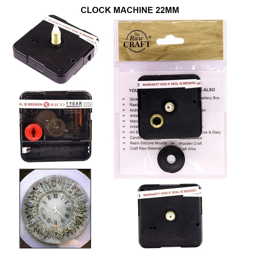Ravrai Craft - Mumbai Branch Make your own Clock DIY Clock Machine with Hands (22mm)