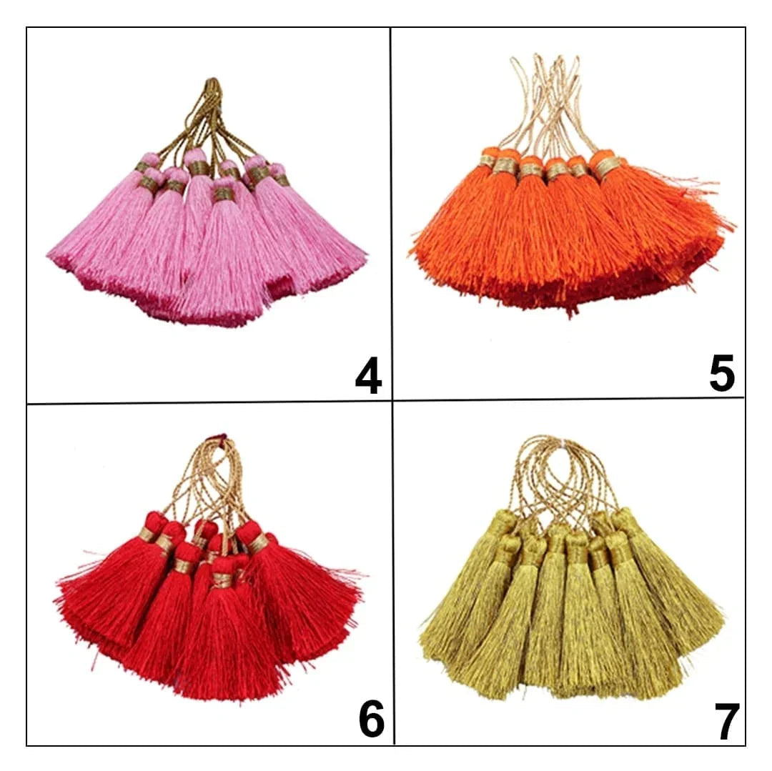 Diy Craft Tassels For Keychains 12Pcs Dctfk12