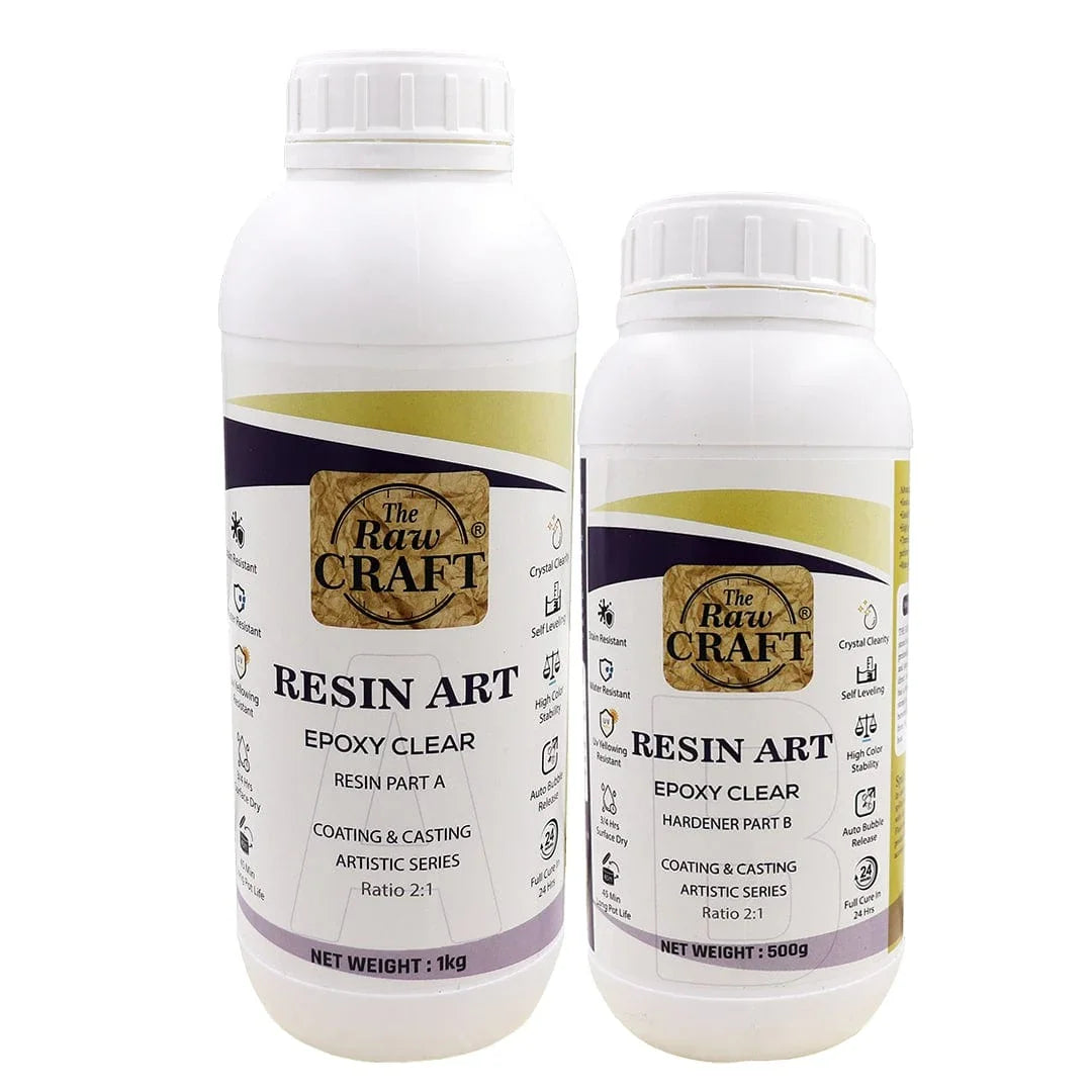 Ravrai Craft - Mumbai Branch RESIN AND HARDNER resin and hardner 1kg & 0.5kg