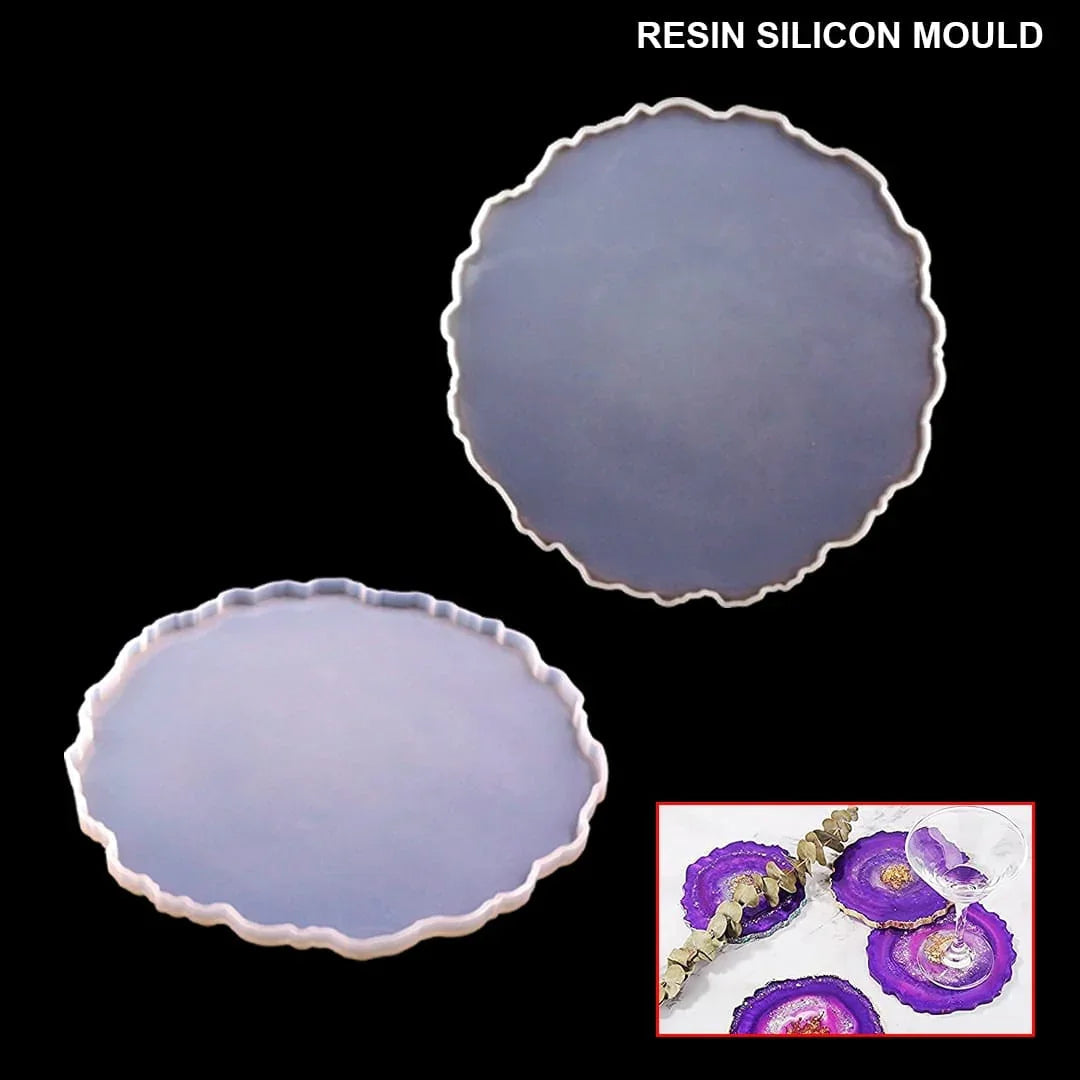 Ravrai Craft - Mumbai Branch Resin Art & Supplies Resin Silicone Mould Coaster Agate 10Inch