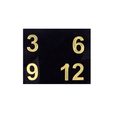 Ravrai Craft - Mumbai Branch Stencil & More GoldenGlow™ Acrylic Cutting Number Letter Set: Radiant Elegance (8 inches, Set of 4)