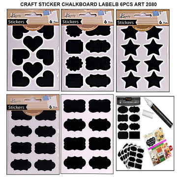 Ravrai Craft - Mumbai Branch White Boards & Black Boards Chalkboard Labels 6Pcs