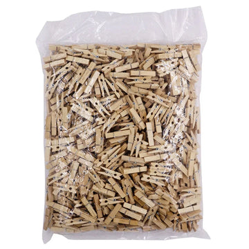 Ravrai Craft - Mumbai Branch wooden clips Big Wooden Plain Clips(4.5Cm 500Pcs)