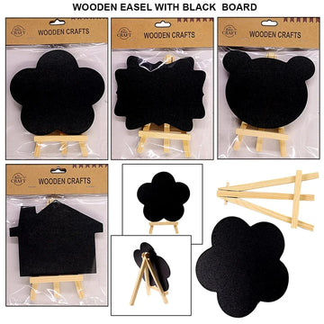 Ravrai Craft - Mumbai Branch Wooden Easel 6inch WOODEN EASEL WITH BLACK BOARD RAW4038