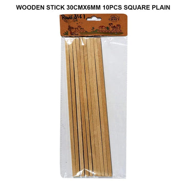 Ravrai Craft - Mumbai Branch Wooden stick wooden stick 30CM X 6MM square plain