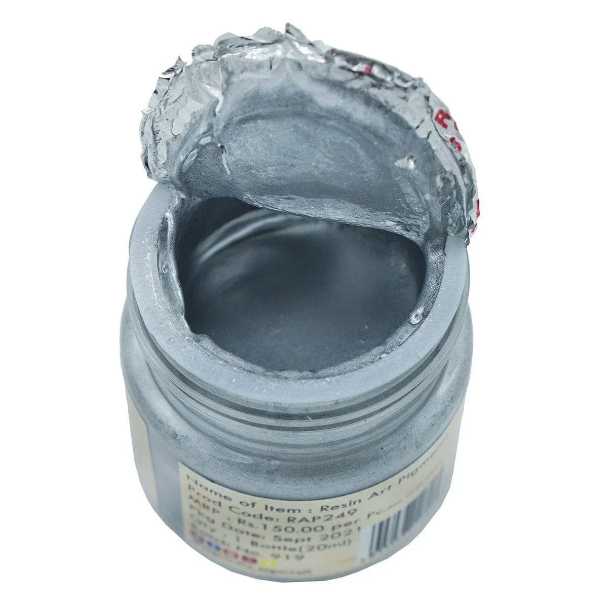 jags-mumbai Resin Pigment Resin Art Pigments 20ML Metallic Silver 310 RAP249