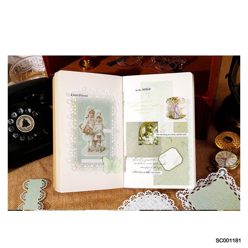 MG Traders 1 Journaling stickers Sc001181 Retro Lace Border Paper Cutout 20Pc