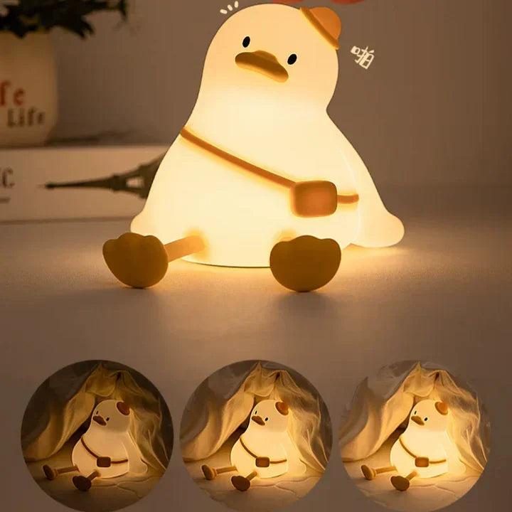 Cute Duck Silicone Lamp Rechargeable l Mobile holder l Pack of 1