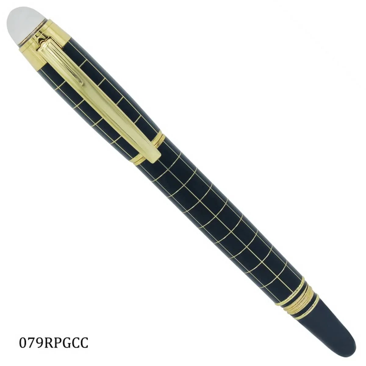 jags-mumbai 1 Pen Roller Pen Black Golden Clip Cheks 079RPGCC