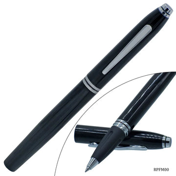 jags-mumbai Pen Roller Pen Flora Magnetic Black Gold Clip