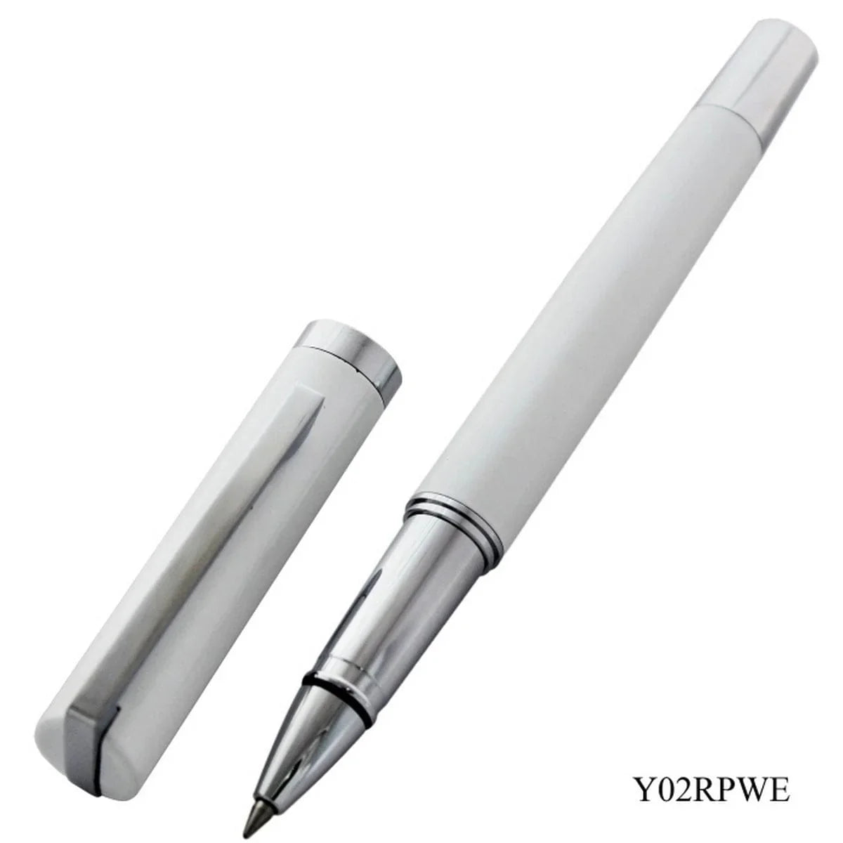 jags-mumbai Roller Pens Roller pen white sliver clip