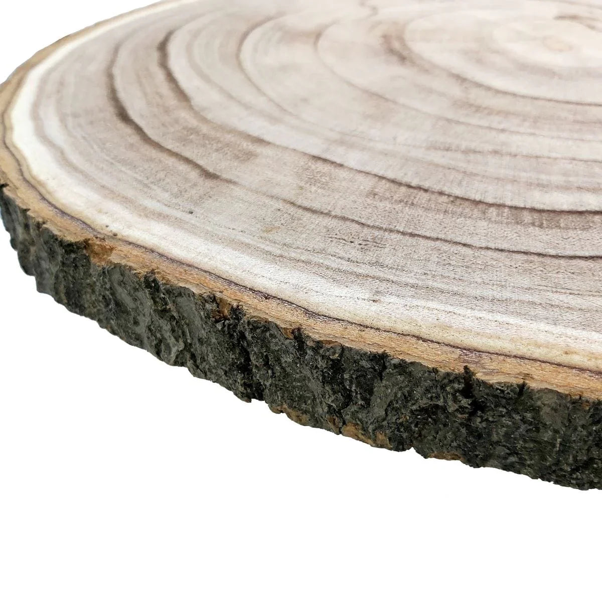 jags-mumbai Wooden Slice Round Wood Plate Light Weight 30cmto35cm