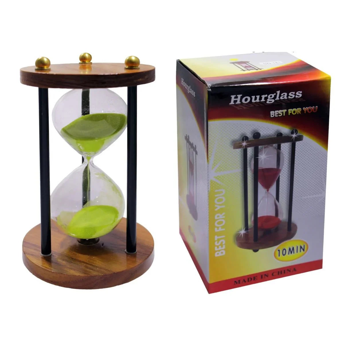 jags-mumbai Sand Timer Sand Timer Wooden 10min