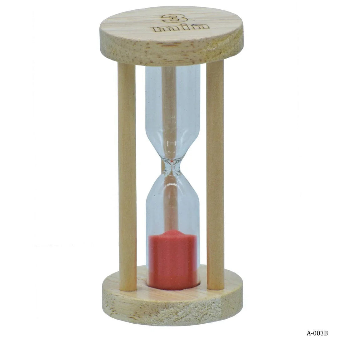 jags-mumbai Sand & Clock Timers Sand Timer Wooden Round Model 3 Minutes