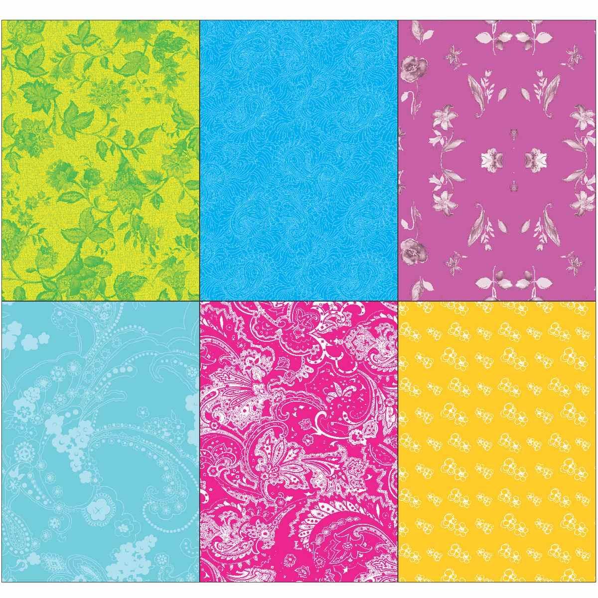 jags-mumbai Designed Paper Scrapbooking paper packs ,printed greeting papers of Paper Jags A5 Floral-8D FLEA5X24