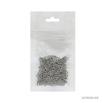 MG Traders 1 Jewellery Screw Steel 10Gm Silver 1X4X8Mm (Screw10S)