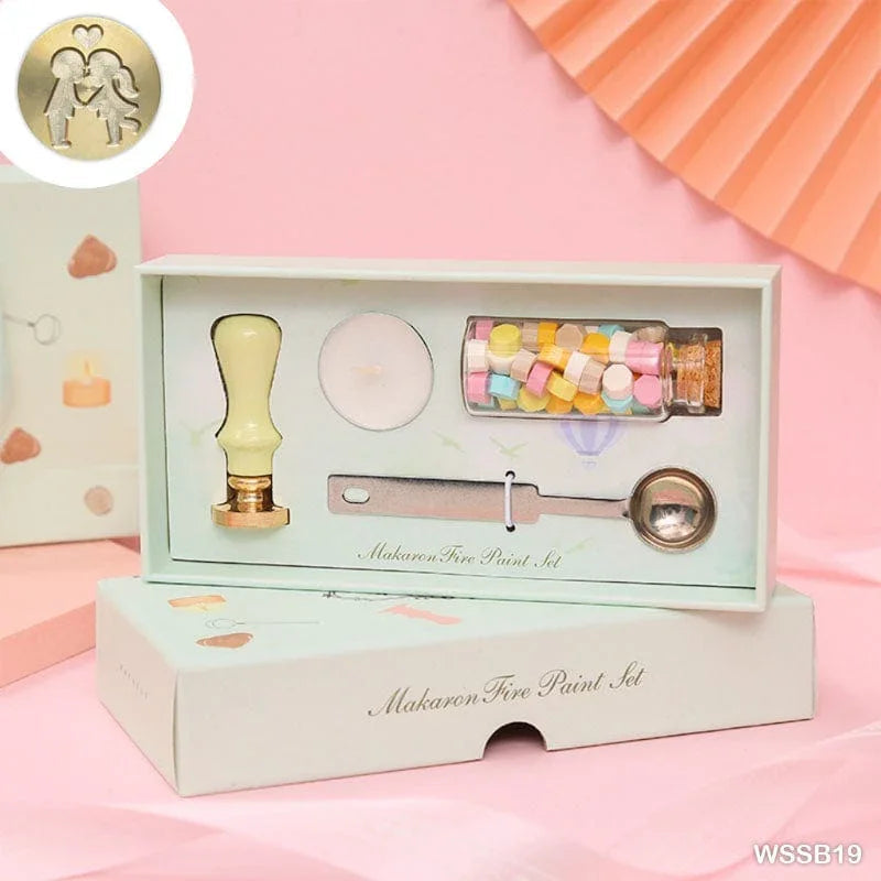 MG Traders Wax Stamp & Sealing Seal Stamp With Wax (Wssb19)