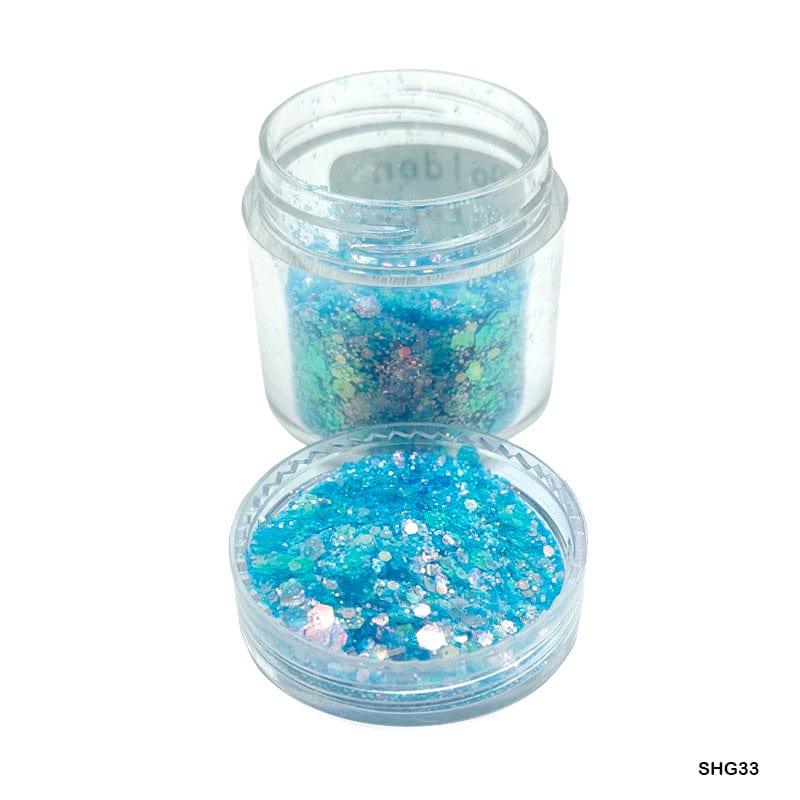 MG Traders 1 Resin Art & Supplies Shg33 Shimmer Glitter Golden Mirage Blue