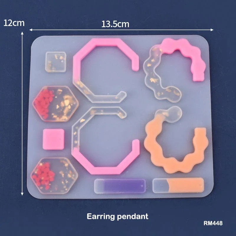 MG Traders Resin Art & Supplies Rm448 Silicon Mould (13.5 X 12Cm)