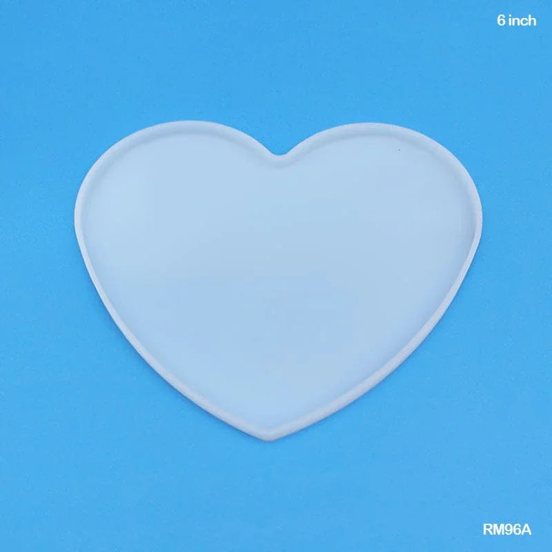 MG Traders Resin Art & Supplies Rm96A Silicone Mold Heart 19Cm